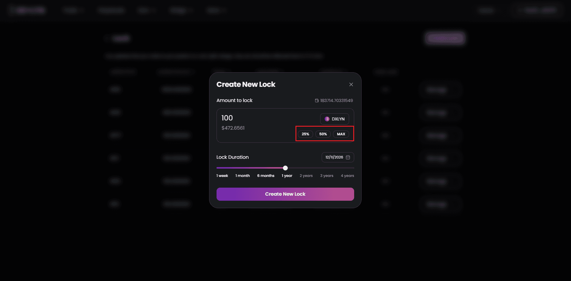 create new lock